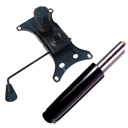 Woodberg Furnishings_Revolving Office Chair Accessories_Gaslift Cylindrical Hydraulic Stand (120mm)_Tilt Locking Mechanism (Bolt Plate - Size - 10in x 7in x 6.25in)_Heavy Duty