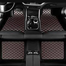 Floor Mats for Cars for Mercedes Benz Classe C W204/W205 2007-2019-pr, 4Pcs Leather Car Floor Mats Full Set All Weather Watertight Floor Liners Front and Rear Seat Protection,C