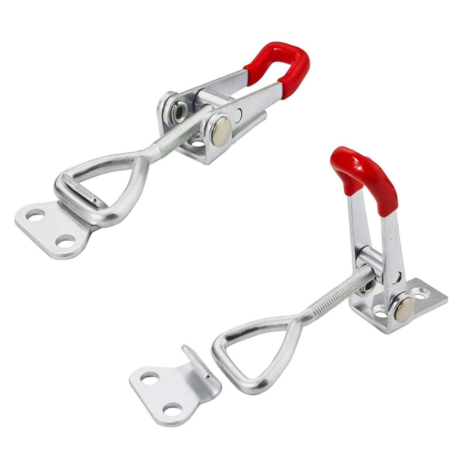 Gad2go2 Pieces Toggle Clamp Latch 304 Stainless Steel Quick Release Adjustable Toggle Catch Latch Cabinet Clasp Lock for Door Boxes Trunk Cases