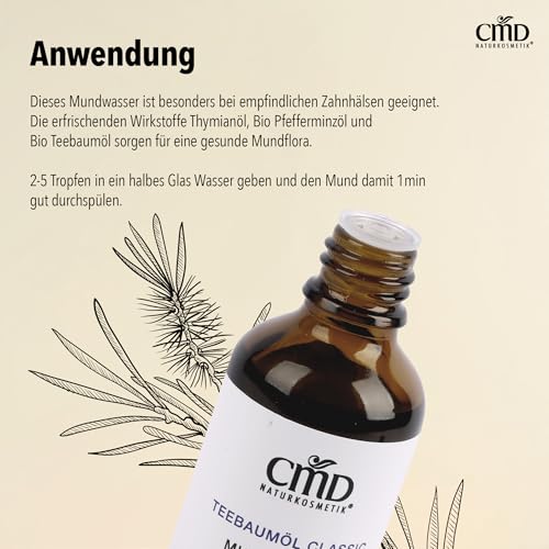 CMD Naturkosmetik Teebaumöl Mundwasser, 50ml – Bild 5