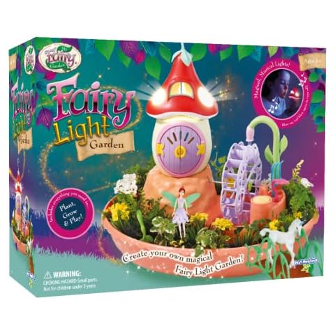 My Fairy Garden - Light Garden - Grow Your Own Garden and Play Indoors Outdoors with This Magical Mushroom House and Fairy Unicorn Playset - for Kids Ages 4 and Up Cover