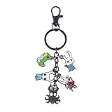 SONGCHANGJEWELRY Knight Alloy Enamel Keychain Merch - Halloween Cosplay Costume Accessories - Women Men Jewelry Gift
