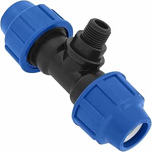 SmartProduct T-Stück PE Rohr Fitting 32mm - DVGW Trinkwasser Zertifiziert