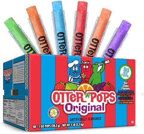 Otter Pops Freezer Pops, Original Variety Pack, 80 Count