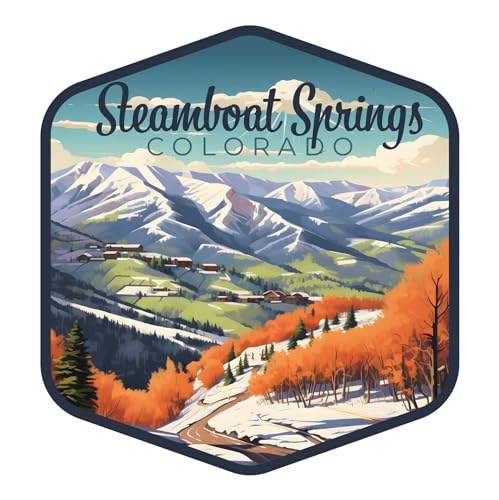 Steamboat Springs Design B Souvenir Decorative Flat Magnet 2