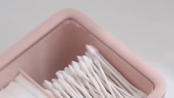 Home Tbestmax Clear Qtip Holder Plastic Cotton Swab Ball Pad Organizer