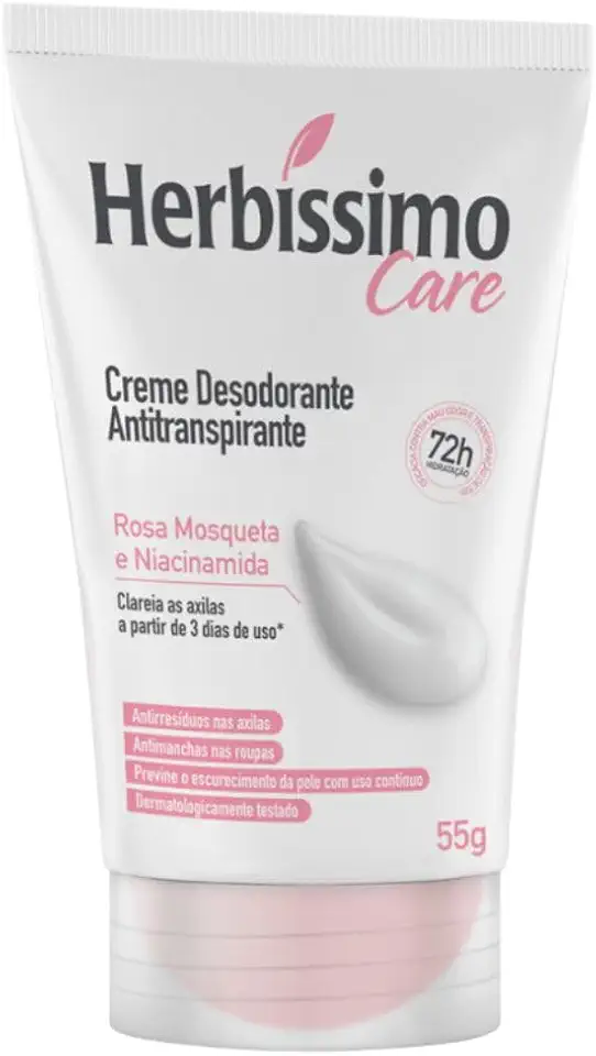 Dana - Desodorante Cremoso Antip Herbissimo Bisnaga 55G Rosa Mosqueta E Niacinamida
