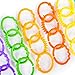 Bright Starts Lots of Links Rings Toys for Stroller or Carrier Seat, BPA-Free, Ages 0 Months Plus, Multicolor, 24 Count