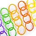 Bright Starts Lots of Links Rings Toys for Stroller or Carrier Seat, BPA-Free, Ages 0 Months Plus, Multicolor, 24 Count