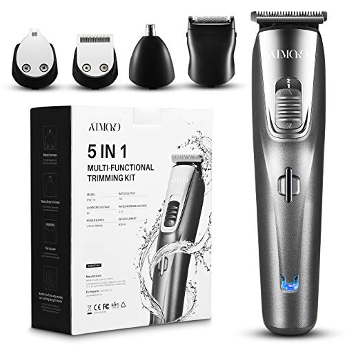 Profi-Haarschneider für Männer, ATMOKO Bartschneider Nasen-Ohr-Gesichtshaarschneider und Body Groomer Set