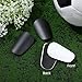 6PCS Mini Shin Guards Soccer, 3.15x1.97 Inch Extra Small Shin Guards for Soccer, Graffitiable DIY Protective Equipment Shins Pads All Ages Teen Adults (Black & White)