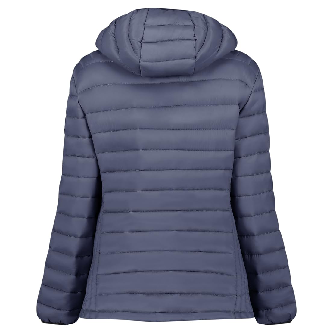 Geographical Norway CARLITI HOOD Mujer - Chaqueta de plumas de invierno gruesa con capucha - Chaqueta cálida impermeable, chaqueta acolchada estilo urbano y confort grande frío