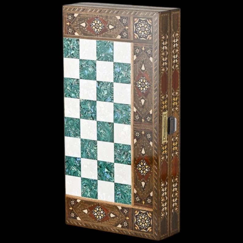 20"-inch Gorgeous Backgammon Sets for Adults Large Solid Wooden Complete Hand Crafted Game Board Set - Gifts for Dad, Husband