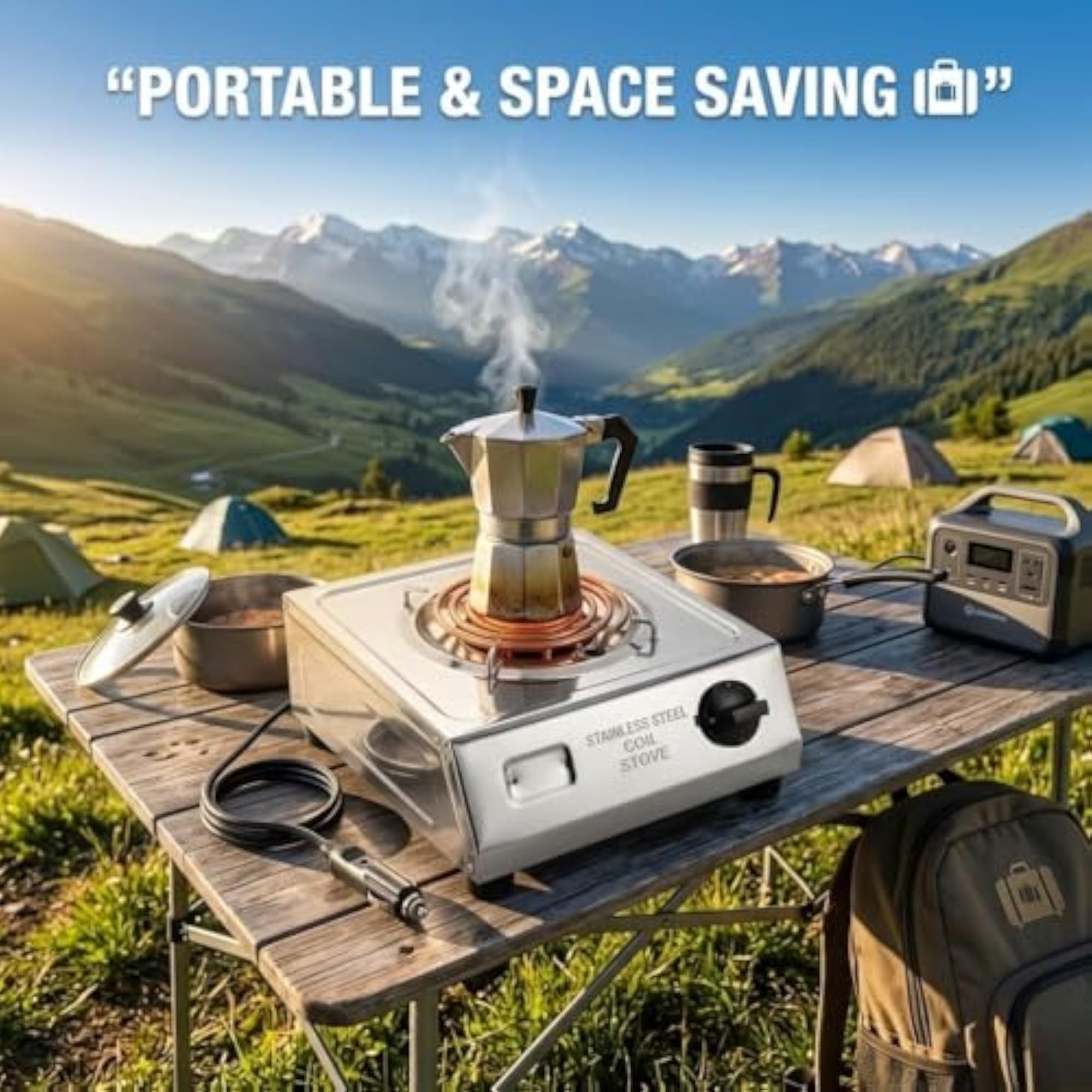 2000W Electric Hot Plate, Iron Body
