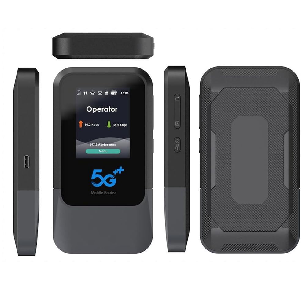 Módem Portátil WiFi 5G SA NSA Pocket Mini SIM&Esim V510, Punto de Acceso Wi-Fi Portátil para Interiores, Router WiFi6