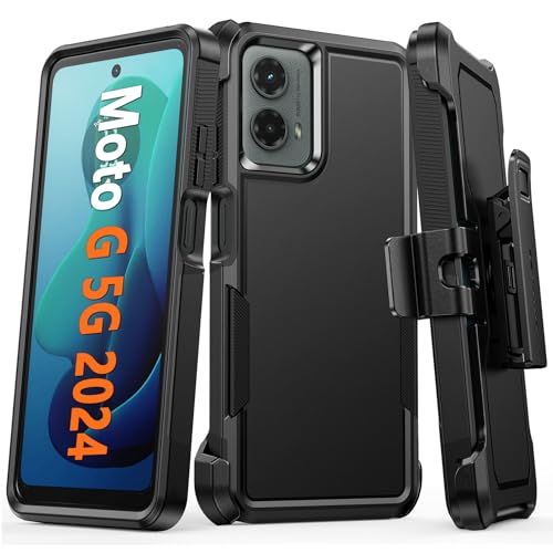 Coque Motorola Moto G 5G 2024 antichoc de qualité militaire avec protection double couche