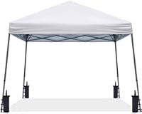 ABCCANOPY Stable Pop up Outdoor Canopy Tent 10 x 10 ft Base &sol; 8 x 8 ft Top&comma; White