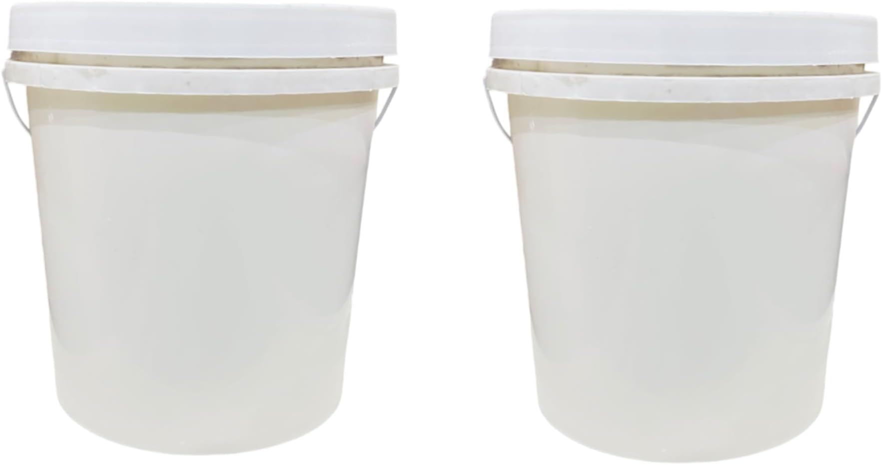 Plastic Bucket 10 LTR Combo Pack of 2 with lid for Bathroom Leak Proof,Liquid transprotation, Heavy Duty Bucket