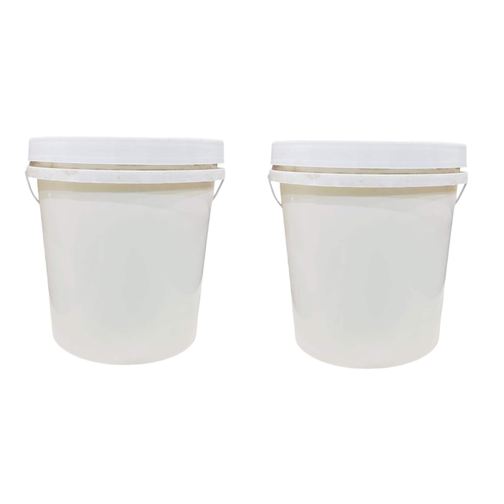 Plastic Bucket 10 LTR Combo Pack of 2 with lid for Bathroom Leak Proof,Liquid transprotation, Heavy Duty Bucket