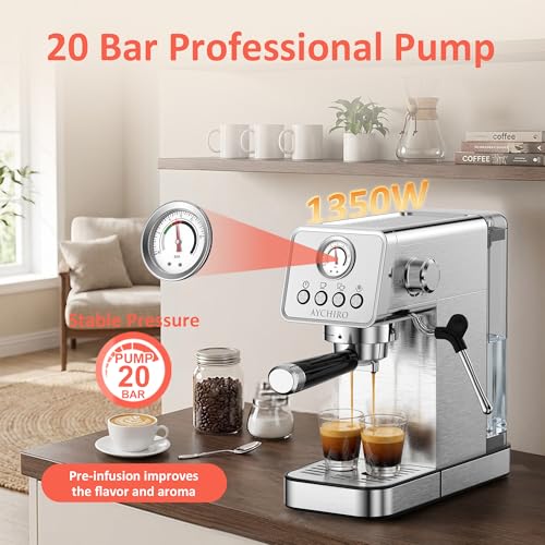 Professional Espresso Machine with Milk Frother