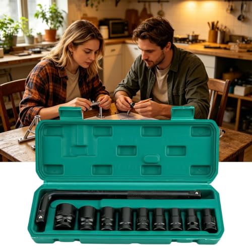 Kit de douilles hexagonales à haute résistance pour mécanique