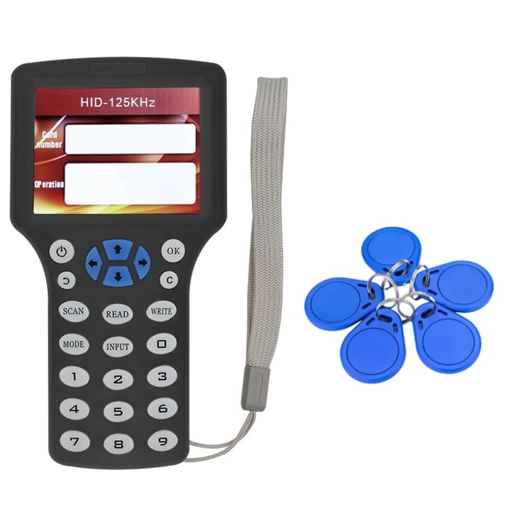 Copieur de clé RFID 10 fréquences avec lecteur graveur NFC et badges CUID