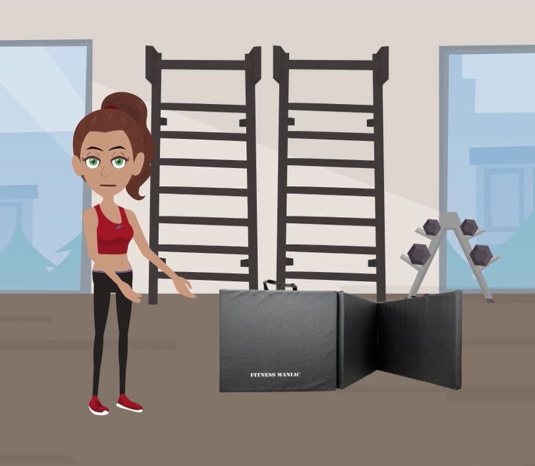 Amazon.com : Fitness Maniac New Folding Panel Gymnastics Mat Gym