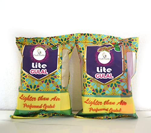 Image of CraftVatika Herbal Holi Lite Perfumed Lite Colours with Cadbury Celebration Chocolate Pack, Holi Colour with Chocolate Combo Pack Gift (Type 1)