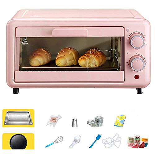 Minibackofen 11L,Mini Backofen mit Wasserdampf Funktion und praktischem Krümelblech,Pizzaofen,Temperatur 100-250°C | abnehmbare Grillplatte | 30