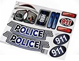 The Toy Restore Replacement Stickers Fits Little Tikes 30th Anniversary Cozy Coupe Police Patrol Car Decals