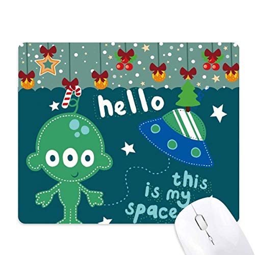 Tapis de souris en caoutchouc de Noël Universe and Alien pour gamer cosplay