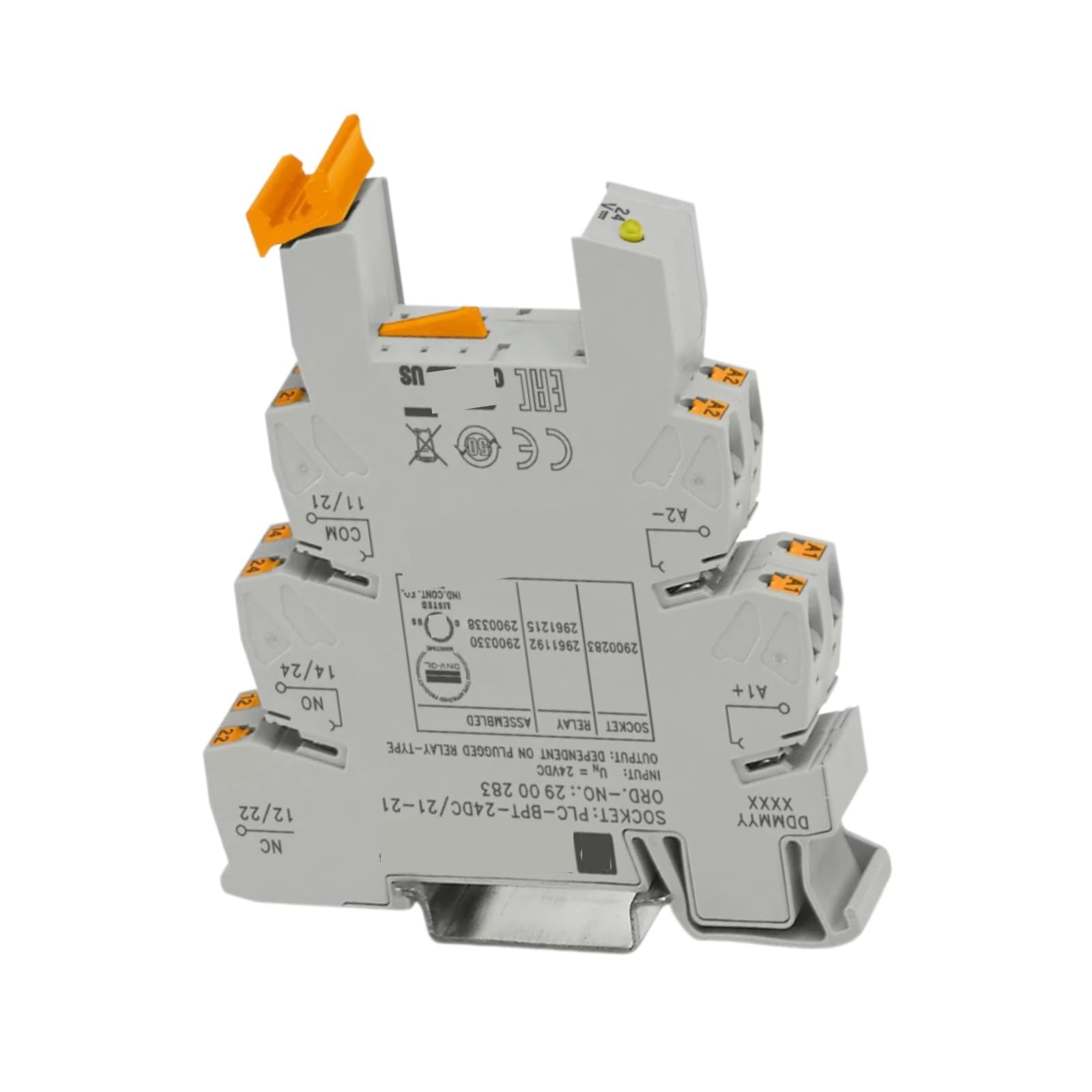 JHSLJCQS Relay PLC-BPT-24DC/21-21 2900283, Relay Base