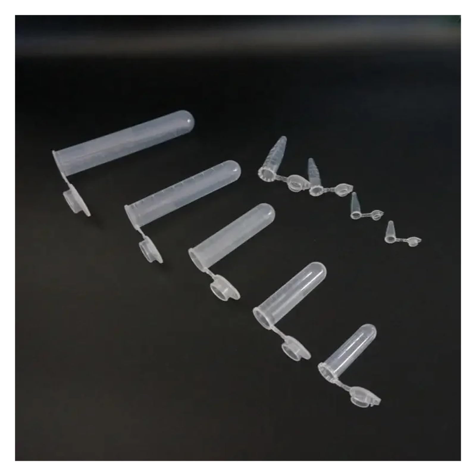 0,1–15ml PCR-Labor, transparente Mikro-Zentrifugenröhrchen aus Kunststoff mit Behälter mit Schnappdeckel(15ml 100pcs)