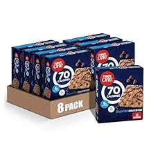 Fiber One 70 Calorie Brownies, Chocolate Chip Cookie, Snack Bars, 6 Bars, 5.34 oz Pack of 8