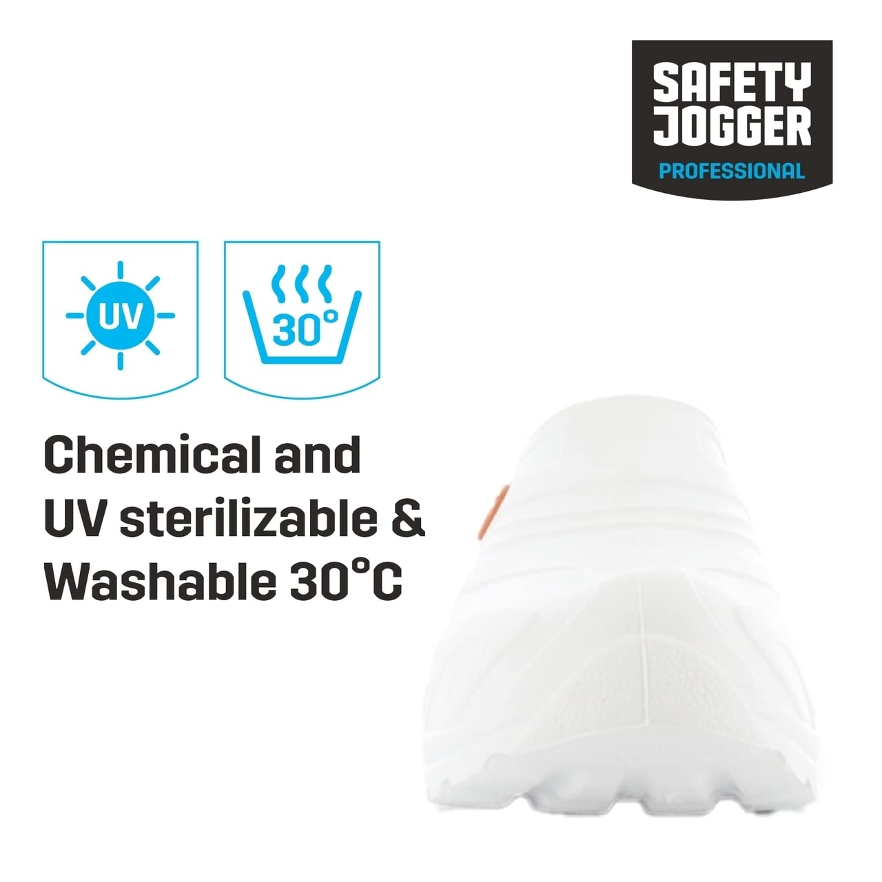 Oxypas Safety Jogger Zuecos Ligeros para Hombres y Mujeres - OXYVA - Zuecos Antideslizantes, Antibacterianos, Antiestáticos y Antifúngicos, Zapatos de Seguridad