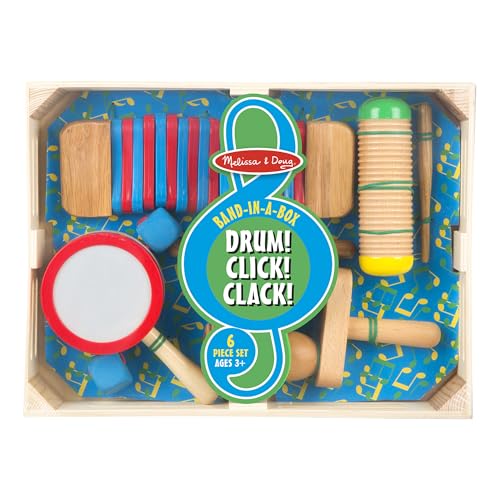 Melissa & Doug Band-in-a-Box Drum! Click! Clack!