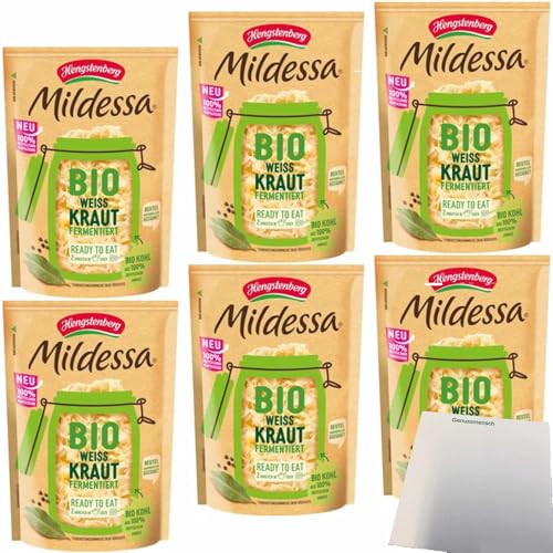 usy Bundle für Hengstenberg Mildessa Weißkraut fermentiert 6er Pack (6x400g Beutel) + usy Block