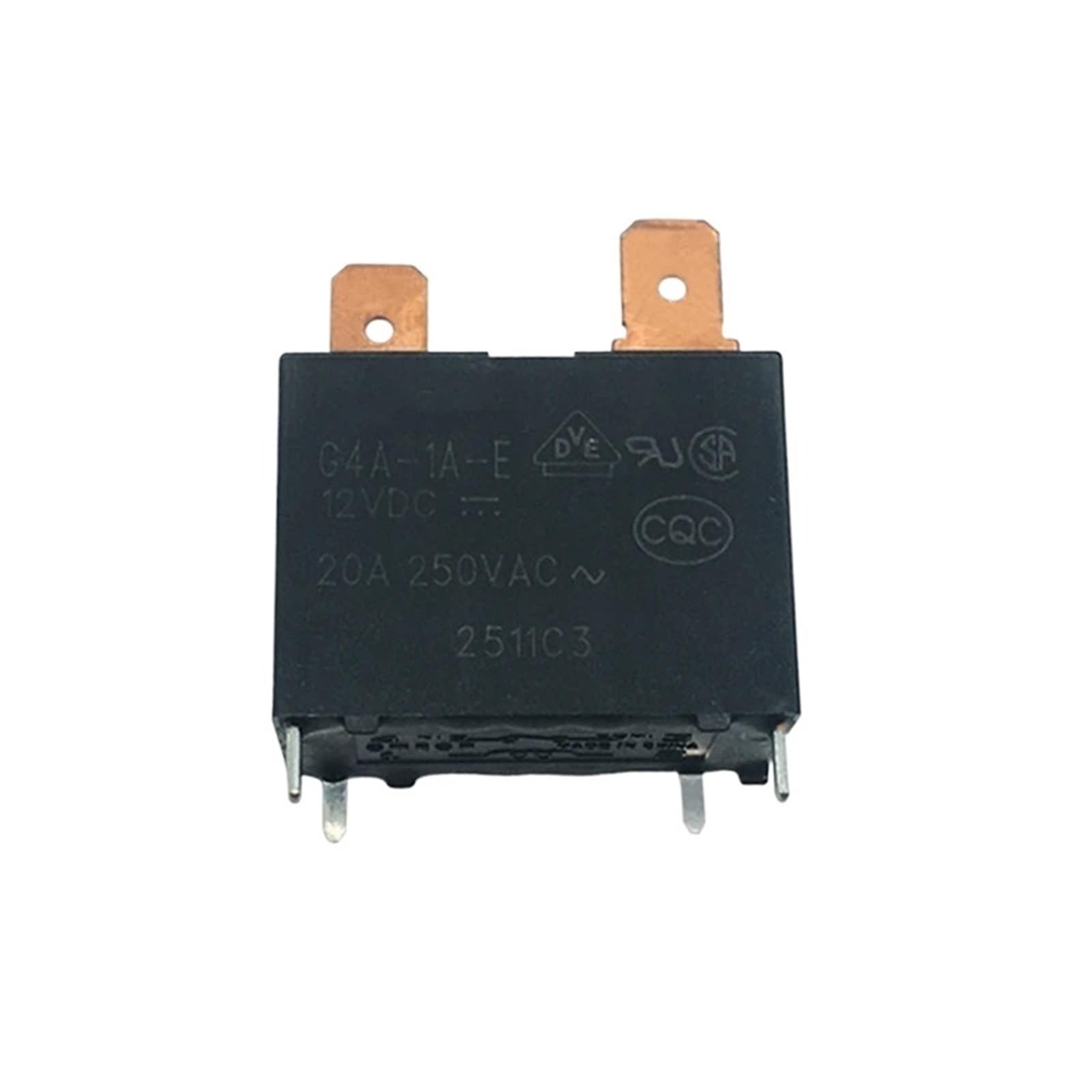 Przekaźnik AGD, G4A-1A-PE E-CN-5 V, 12 V, 24 V, DC 5 V, 12 V, 24 V, 4 piny, 20 A, mała moc przekaźnika prędkości wiatru (G4A-1A-PE-24VDC)