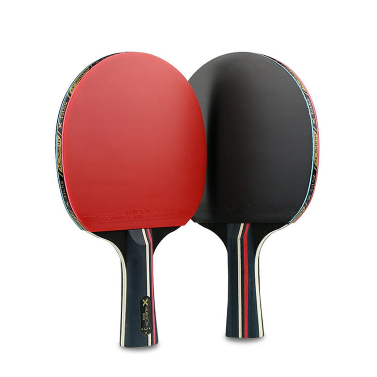 Abaodam Comfortable Grip Pong Rackets 1 Set/2pcs for Boys and Girls Teens Adults for Training Tournaments