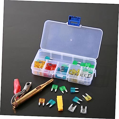 Kit probador de fusibles para automóvil, 60 piezas, 5-30 A, tipo de inserción con carcasa de zinc y plástico miniatura 3