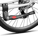 Linist Adjustable Bicycle Metal Kickstand Rear Side Bicycle Stand for Cycle