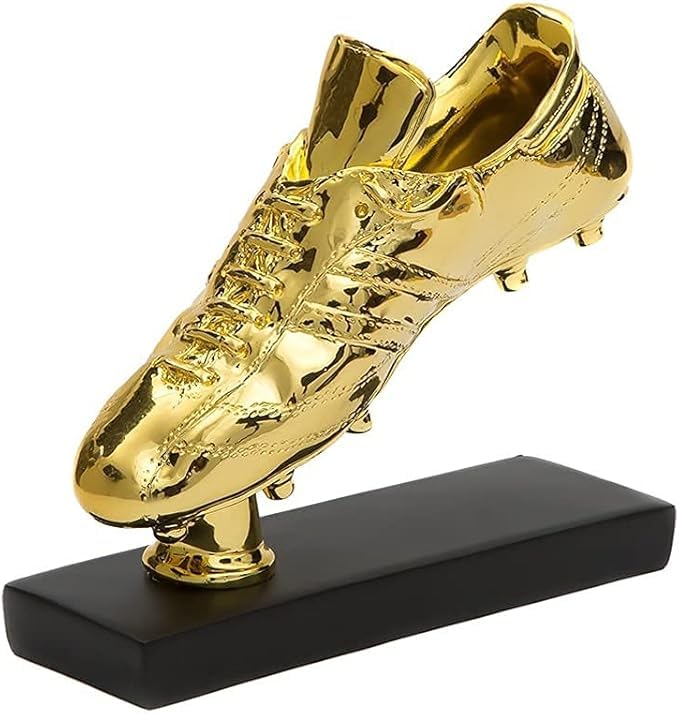 LQZHBDWZ Football Golden Boot Trophy Decorations Figurines Modern Natural Resin Football Shoes Series Memorial Gifts Sports Trophy Crafts