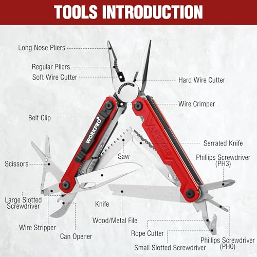 WORKPRO 18-in-1 Multi Tool Pliers