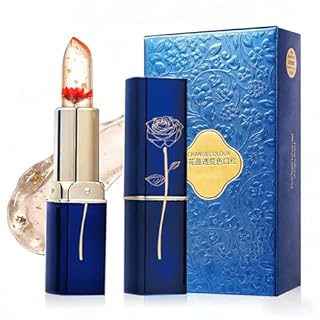 Colour Changing Lipstick, 24H Moisturizing Long Lasting Clear Jelly Hydrating Tinted Lip Balm, Glossy Temperature Color Change Moisturizer for Cracked Lips, Shine PH Lipstick 1pcs