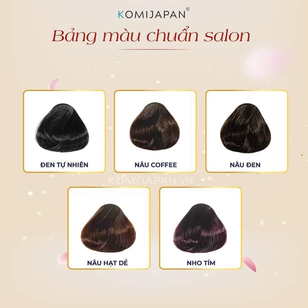 KOMI Shampoo hair dye for Gray Hair Dầu Gội Phủ Bạc (BLACK