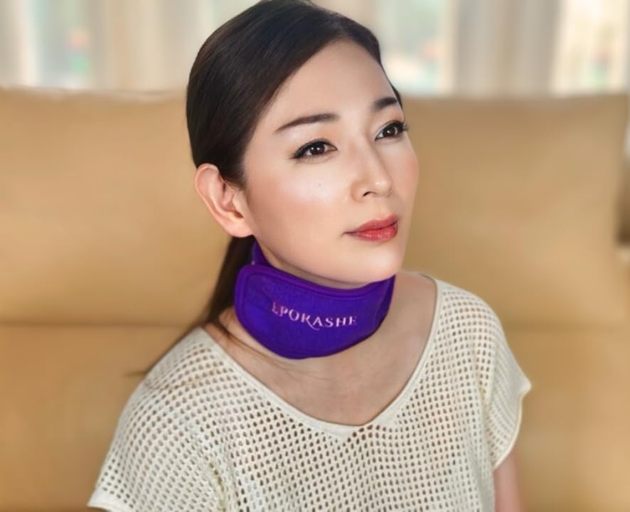Amazon | EPORASHE ネックビューティースリム (パープル) 首のシワ防止
