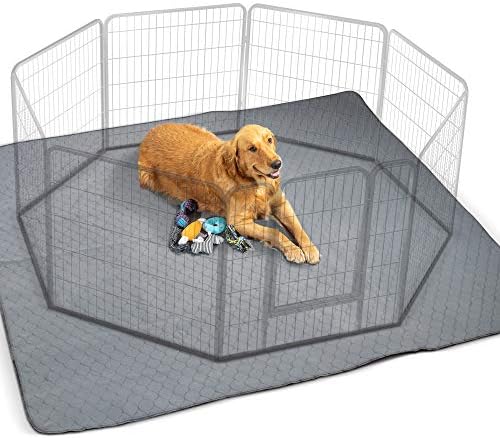 ZICOTO The Ultimate Easy to Clean XXL Puppy Whelping Pad 72"x72" - Our Washable Super Absorption Pee Pad is Perfect for Your Whelping Box Or Exercise Playpen- The Durable Non Slip Floor Mat for Dogs