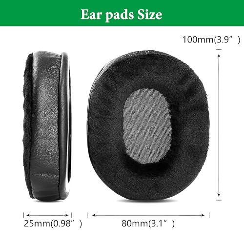 Almohadillas para auriculares Velour de reemplazo para Roccat Khan Aimo, cojines para orejas miniatura 6