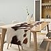 Cow Print Table Runner, Rustic Country Farmhouse Animal Fur Skin Western Farm Brown Cowhide Print Dinner Runner for Home Kitchen Dining Table Decoration 13