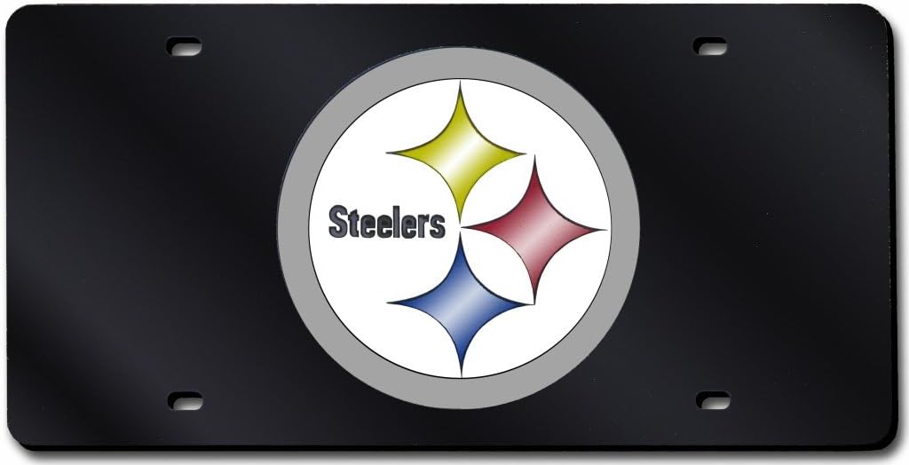 Pittsburgh Steelers Colored Laser Cut Auto Tag